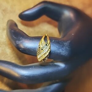 Gold Tone Ring  Size 8